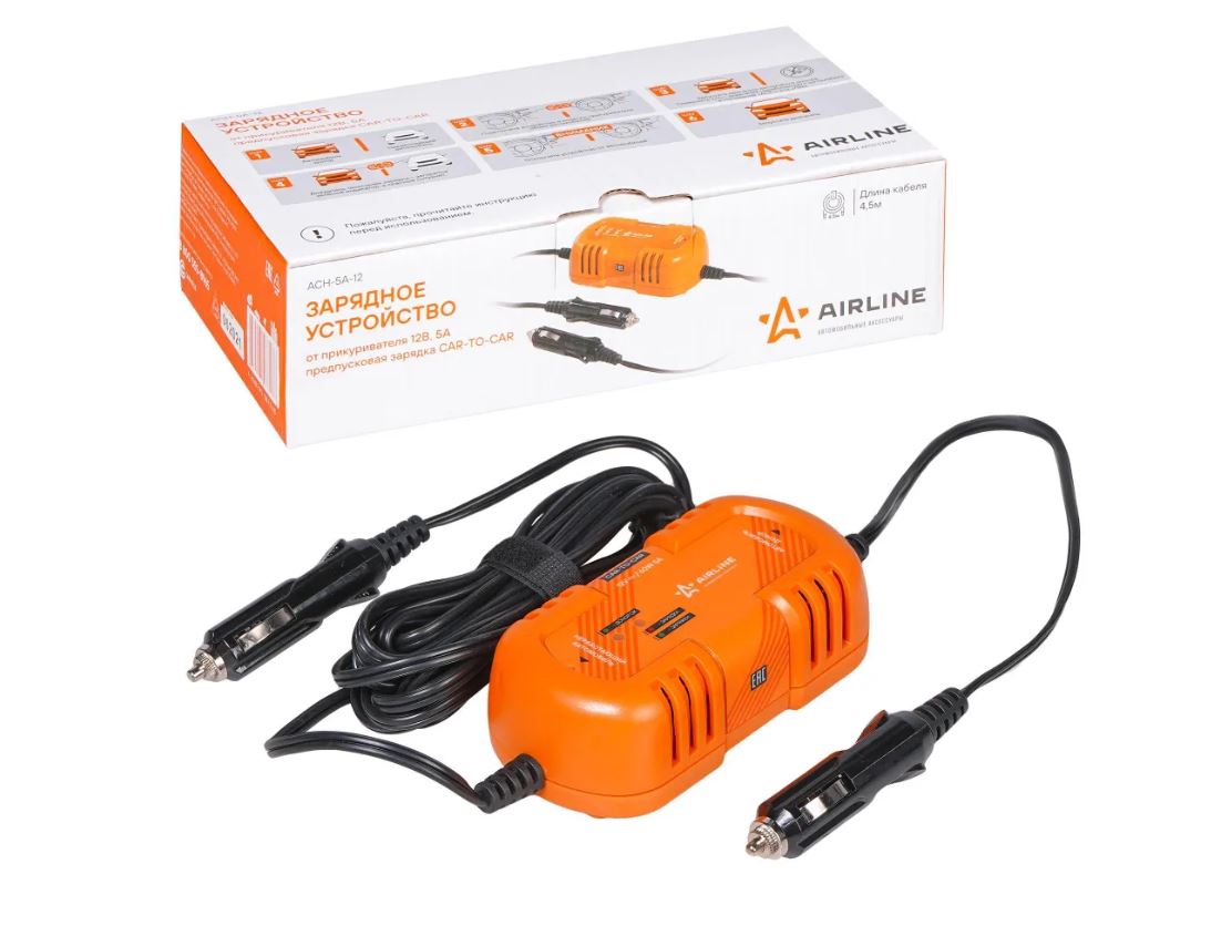 Зарядное устройство АКБ 5A AIRLINE 12B ACH-5A-12