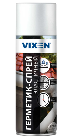 Герметик эластичный VIXEN белый 520мл аэрозоль
