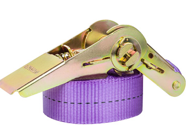 Стяжка груза 1,0т 6,0м SKYWAY STAFF 25мм фиолетовый храповый механизм без крюков полиэстер 1шт.