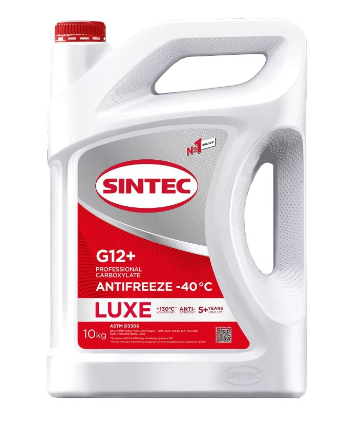 Антифриз Sintec Luxe G-12+ red (-40) 10кг