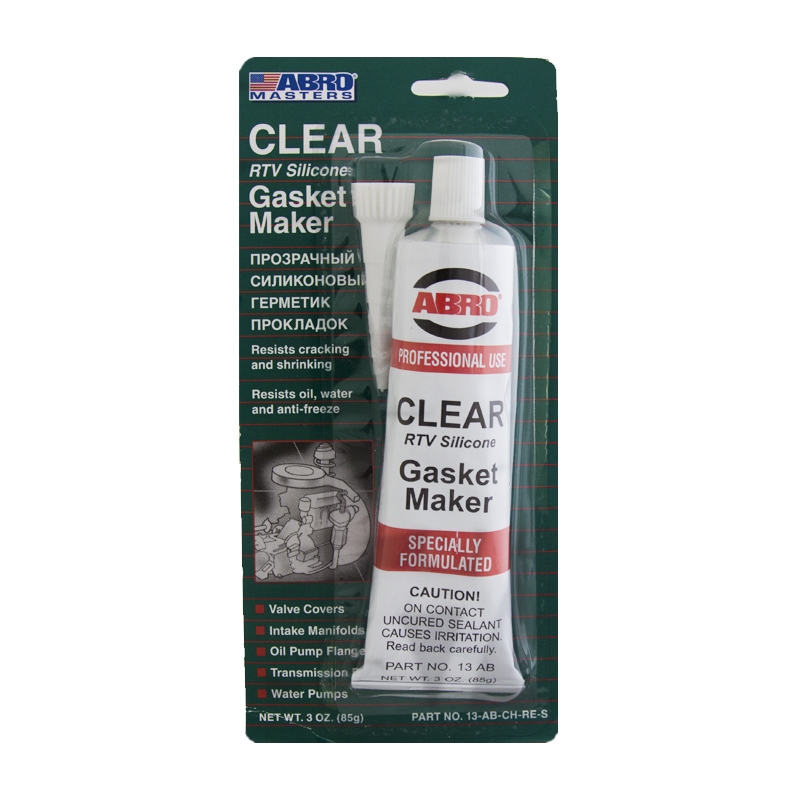 Герметик прокладок ABRO прозрачный Китай (оригинал) 85г 13-AB-CH-RE-S