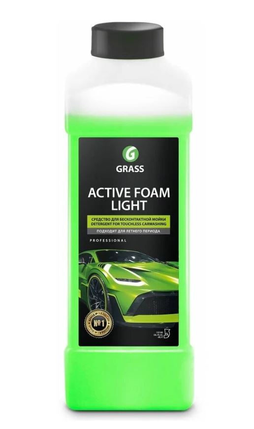 Автошампунь для бесконтактной мойки GRASS Active Foam Lightt Активная пена 1л 132100