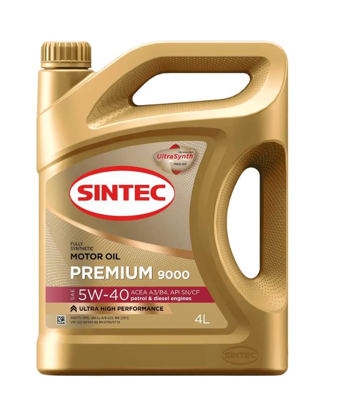 Sintec PREMIUM 9000 5W40 A3/B4 4л