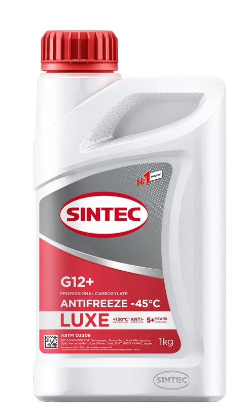 Антифриз Sintec Luxe G-12+ red (-45) 1кг