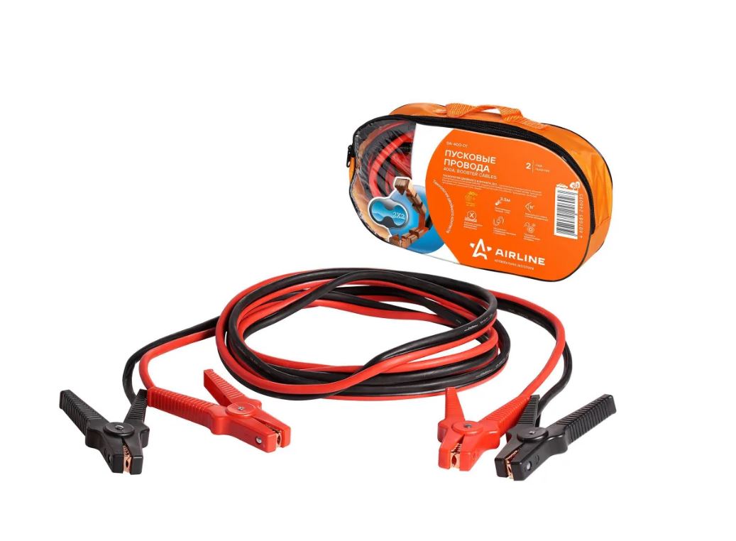 Провода прикуривания AIRLINE 2.5м 400A SA-400-01 в сумке