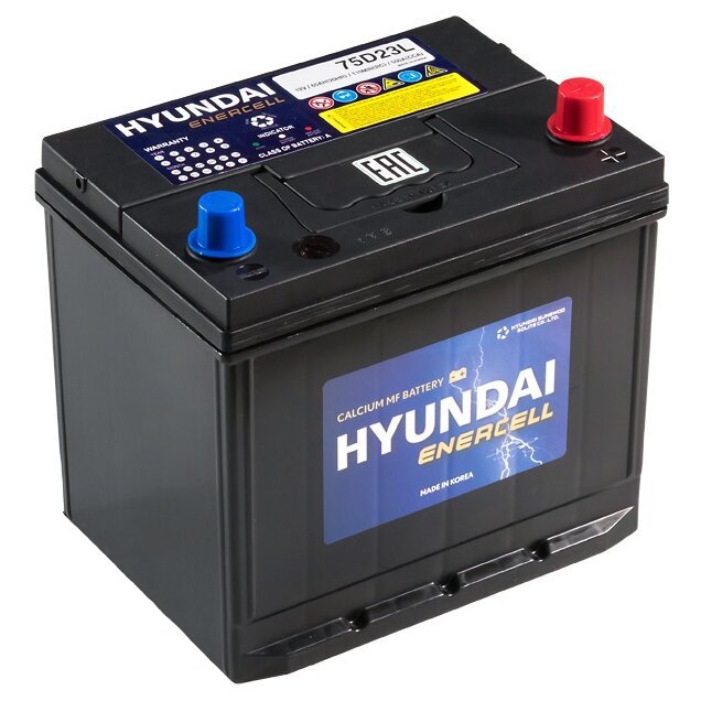 Аккумулятор Hyundai CMF 75D23R 65а/ч пр.п. (нижнее крепление)
