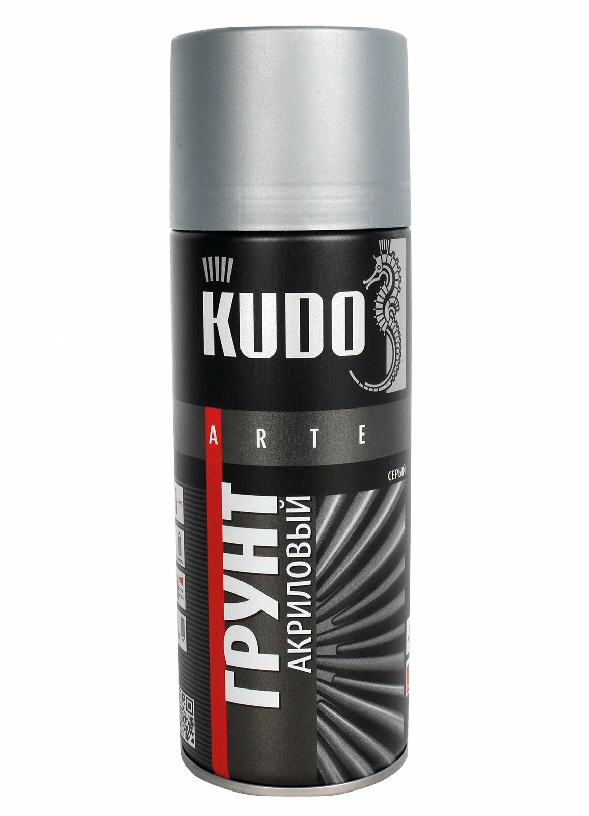 Грунт акриловый KUDO аэрозоль,серый 520 мл