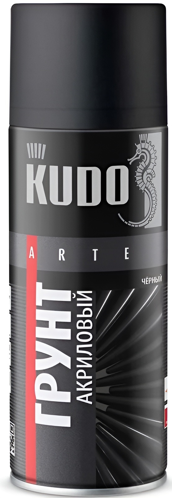 Грунт акриловый KUDO аэрозоль,чёрный 520 мл