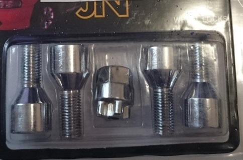 Болт М12x1,5; 48/29, 4+1 ключ,сфера, CH (JN-614) секрет (98-0170-BP20)