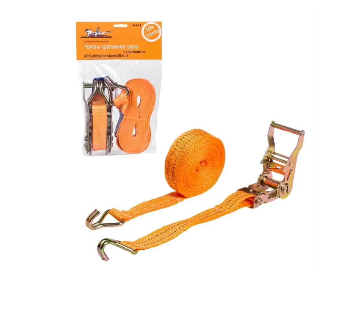 Ремень крепления груза 1т AIRLINE с храповиком 10м