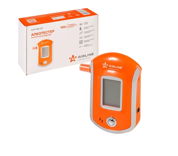 Алкотестер цифровой AIRLINE HOT WIRE высокоточный ALK-HW-03