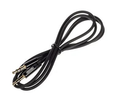 Аудио кабель 3,5мм 1м AUX Skyway шнур Черный в коробке S09801002