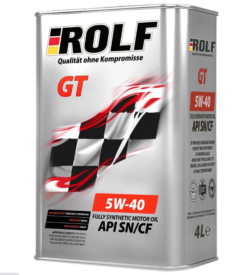 ROLF 5W40 GT A3/B4 SN/CF 4л