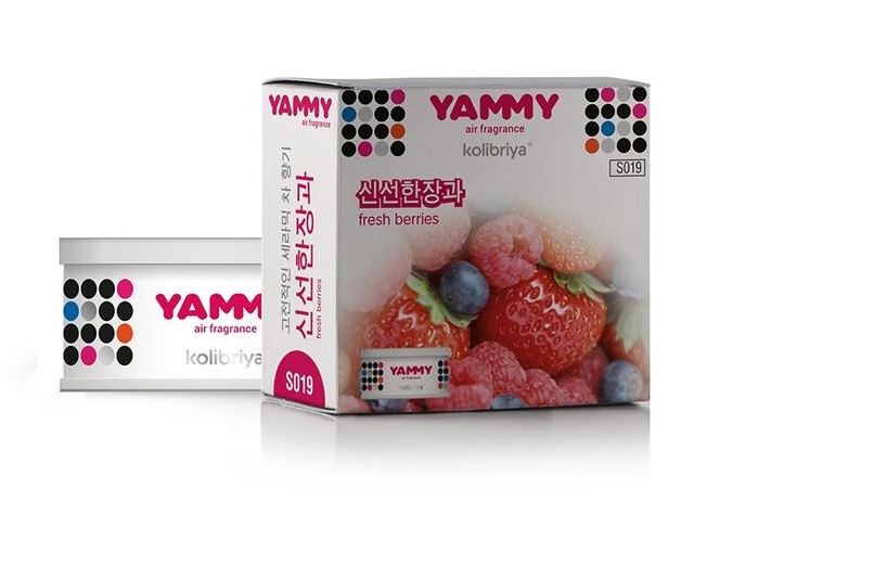 Ароматизатор  YAMMY меловой баночка Fresh Berries 50г s019