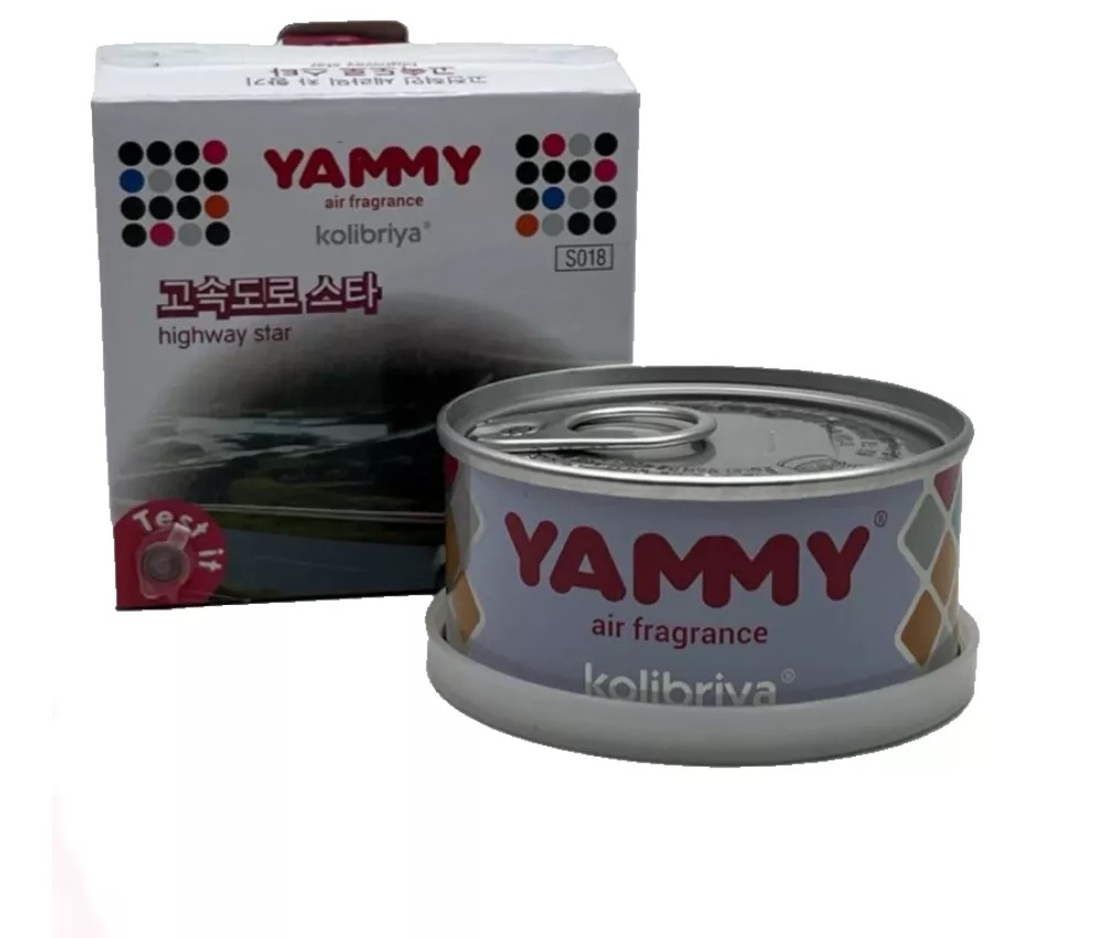 Ароматизатор  YAMMY меловой баночка Highway Star 50г s018