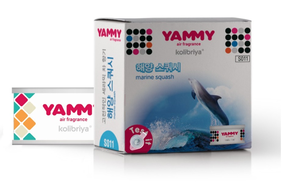 Ароматизатор  YAMMY меловой баночка Marine Squash 50г s011