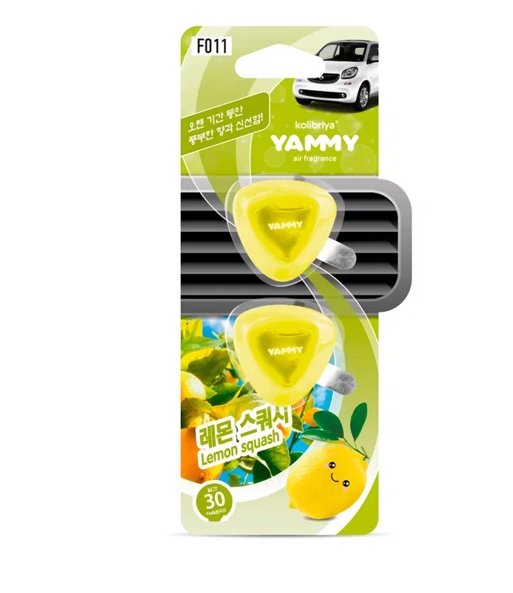 Ароматизатор  YAMMY на дефлектор  жидкий  Lemon Squash 2,5г F011