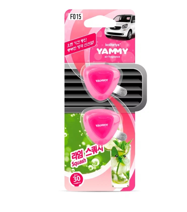 Ароматизатор  YAMMY на дефлектор  жидкий  Squash 2,5г F015