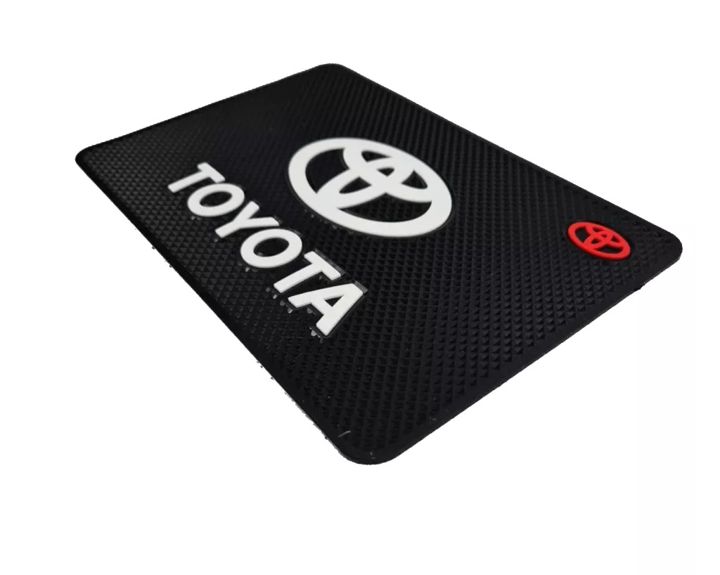 Коврик панели противоскользящий SW плоский с большой эмблемой 185*115*2мм Toyota