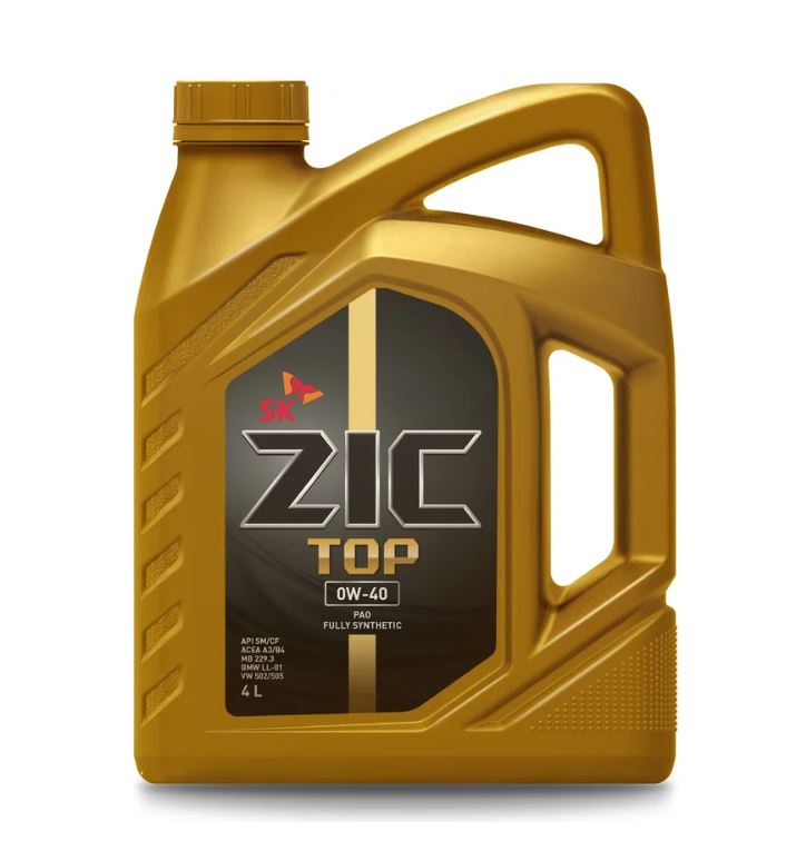 ZIC TOP 0W40 SP PAO 4л