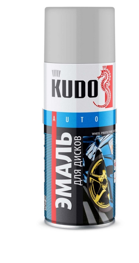 Краска для дисков светло-серая KUDO 520мл аэрозоль
