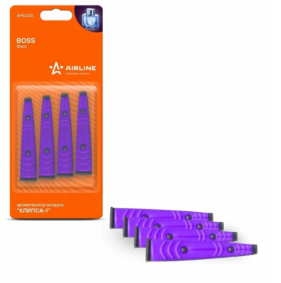 Ароматизатор на дефлектор AIRLINE Клипса-1 Boss AFKL023