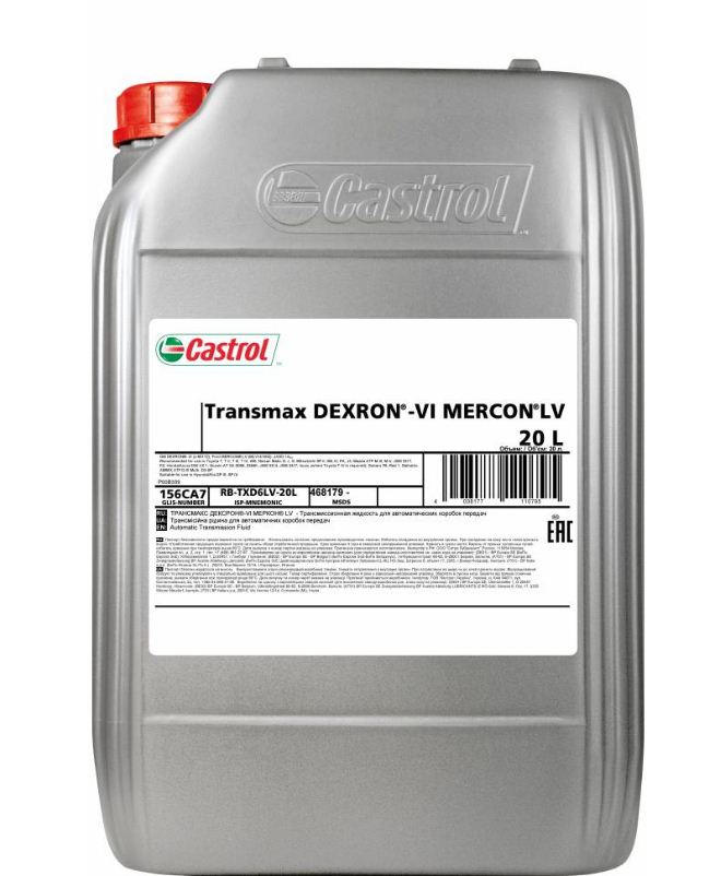 CASTROL Transmax Dexron-VI Mercon LV разливное масло 1л (20л)