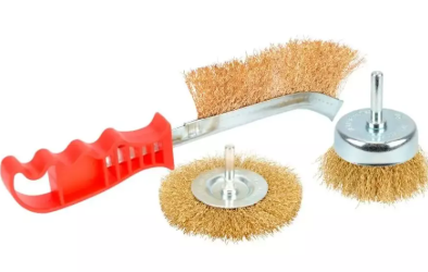 Набор металлических щеток на дрель 75мм, 75мм, 240мм 3шт. АвтоДело стальная