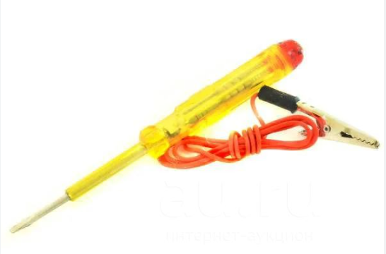 Пробник отвертка индикаторная REXANT 140мм с проводом 