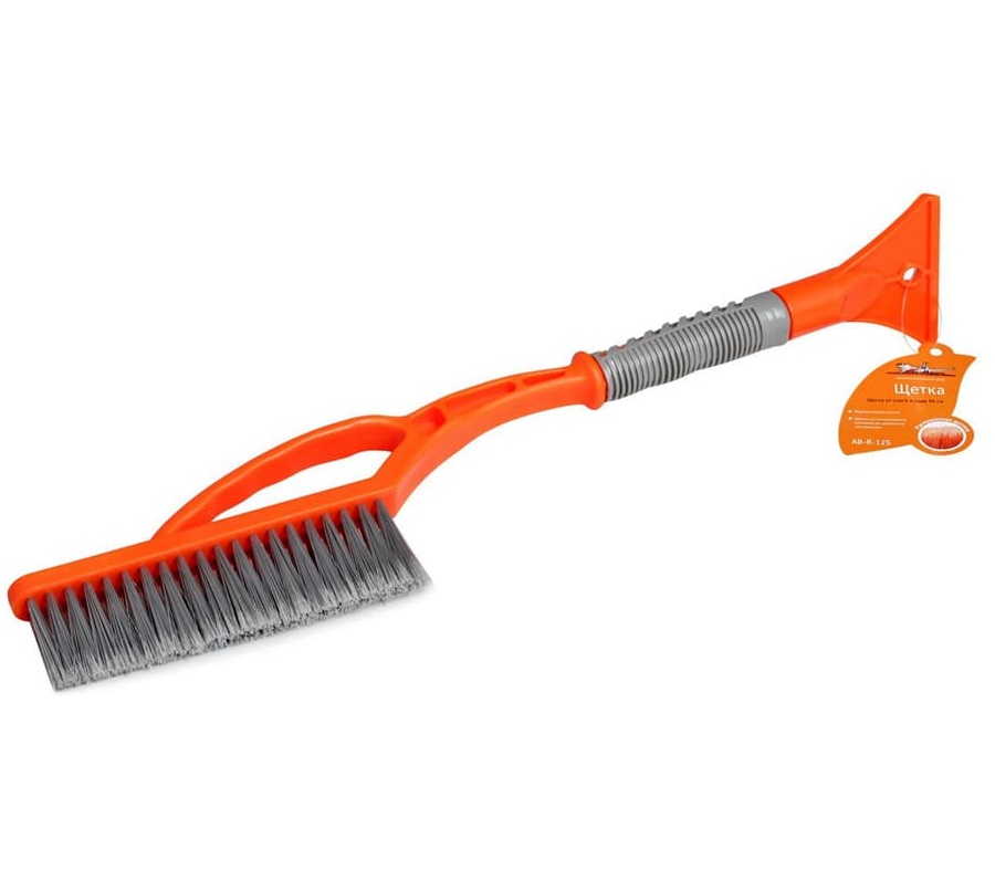 Щетка от снега со скребком AIRLINE 54см с распушенной щетиной AB-R-12S