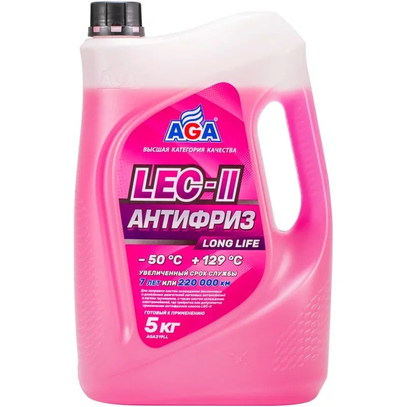 Антифриз AGA319LL  Z50 (-50) 5кг (розовый.)
