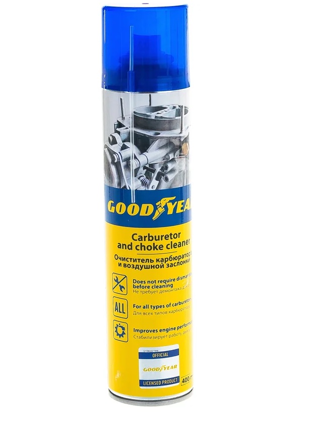 Очиститель карбюратора и воздушной заслонки Goodyear 400мл аэрозоль
