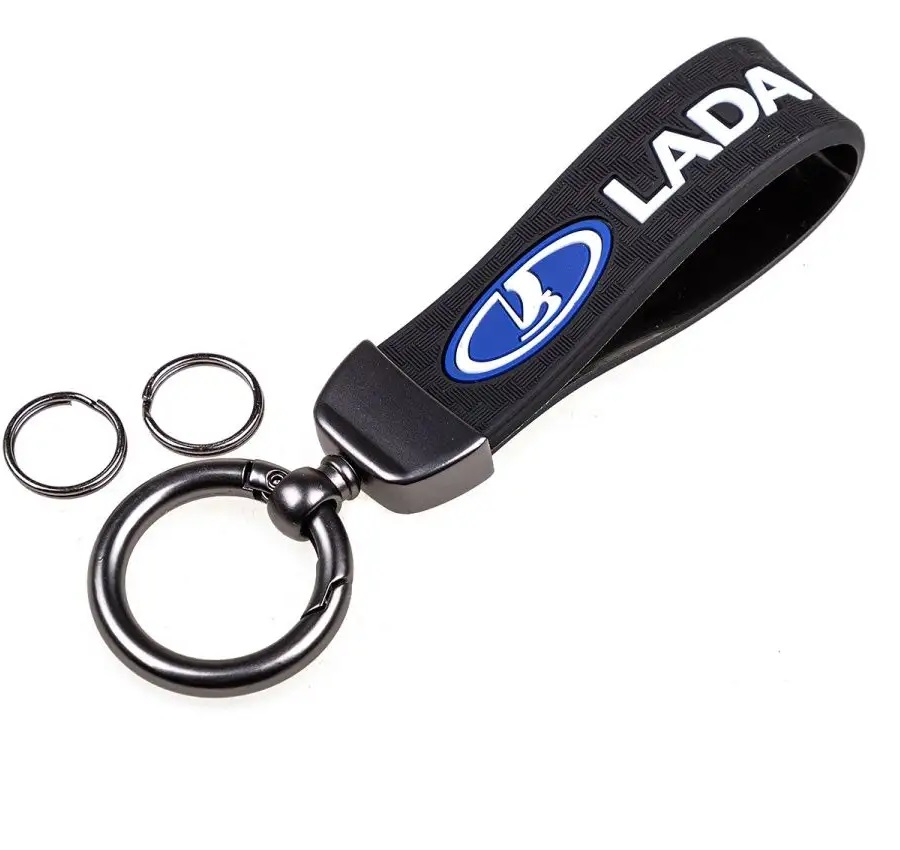 Брелок силикон/металлический SW с кольцом Lada