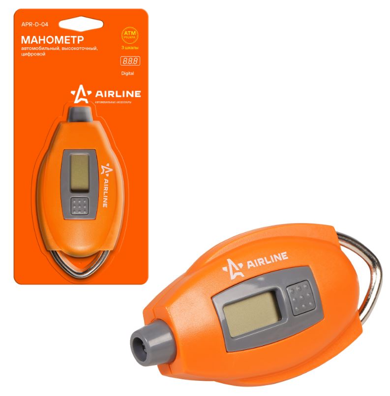 Манометр AIRLINE цифровой 7ATM APR-D-04