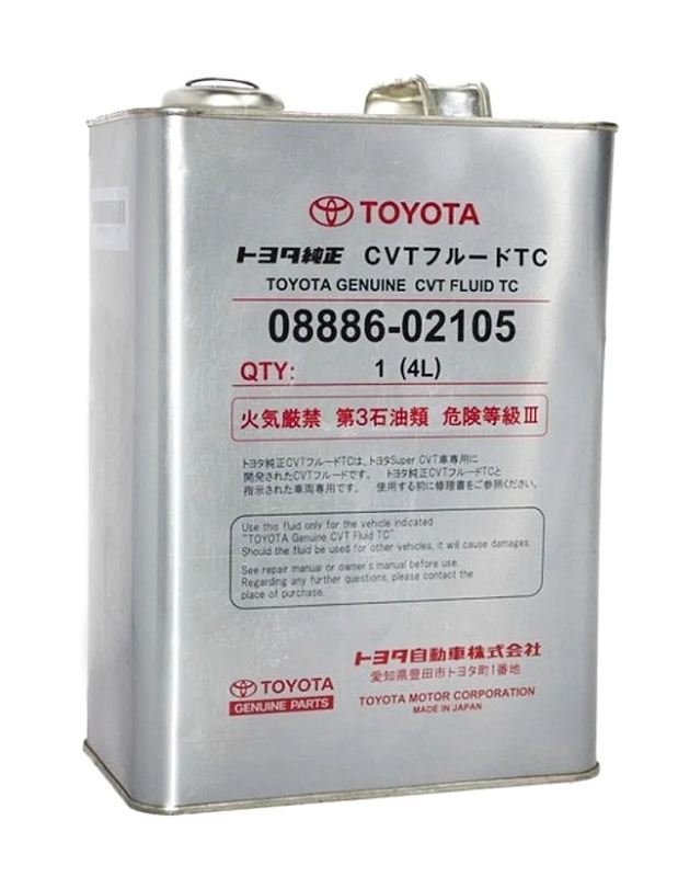 TOYOTA CVT FLUID TC 4л трансм. масло 08886-02105