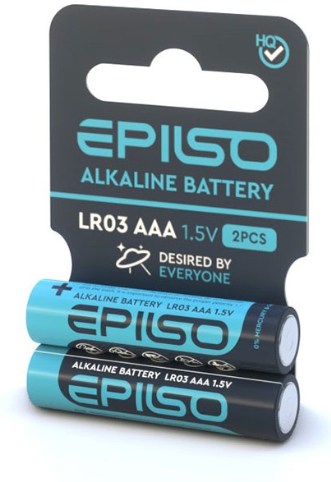 Батарейка EPILSO LR03 AAA 2 Shrink Card 1.5V