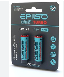 Батарейка EPILSO LR6 AA 2 Blister Card 1.5 V TURBO