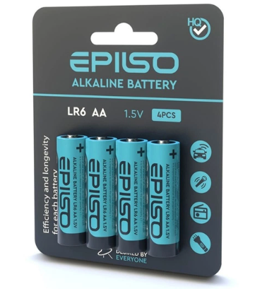 Батарейка EPILSO LR6 AA 4 Blister Card 1.5 V