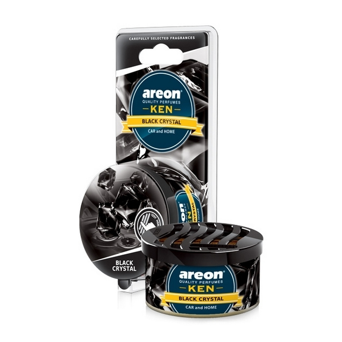 Ароматизатор  AREON Ken Blister Black Crystal  Цветочный гелевый  универсальный Болгария 35гр