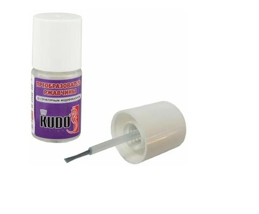 Преобразователь ржавчины KUDO автомобильный ремонтный 15мл флакон с кисточкой