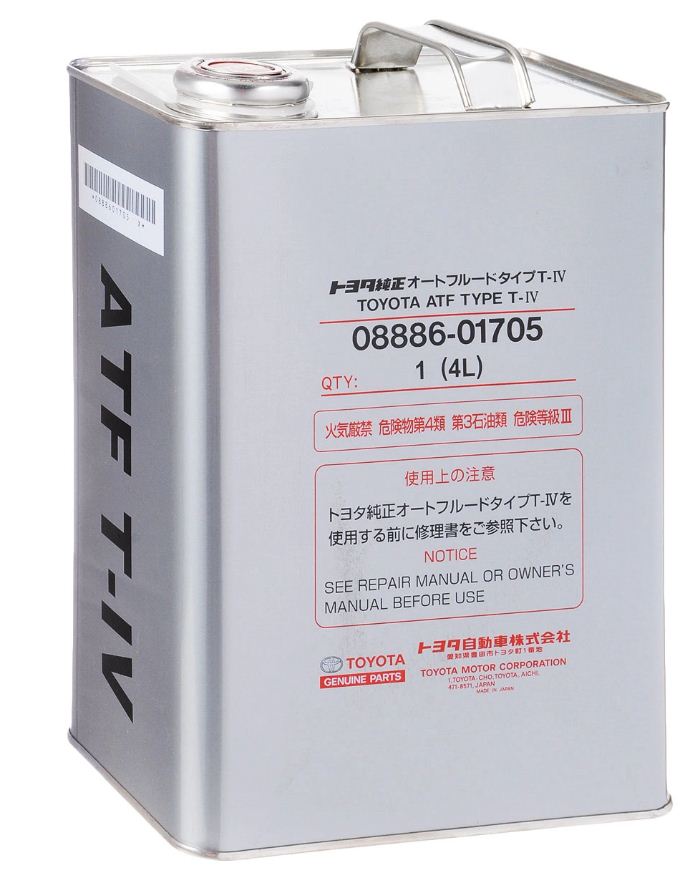 TOYOTA ATF TYPE-T-IV 4л 08886-01705/08886-81015