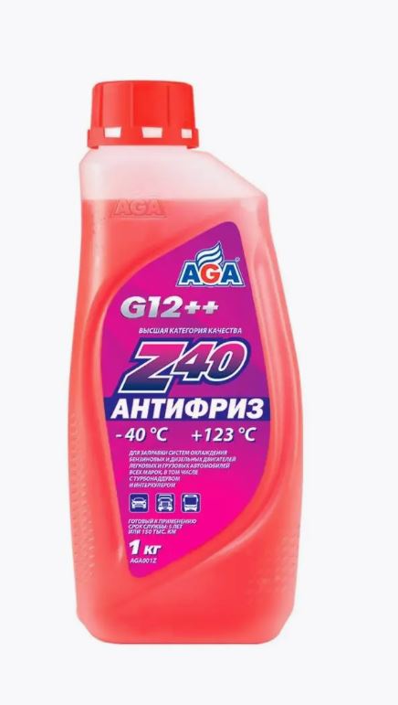 Антифриз AGA001 Z40 (-40) 1кг (крас.)