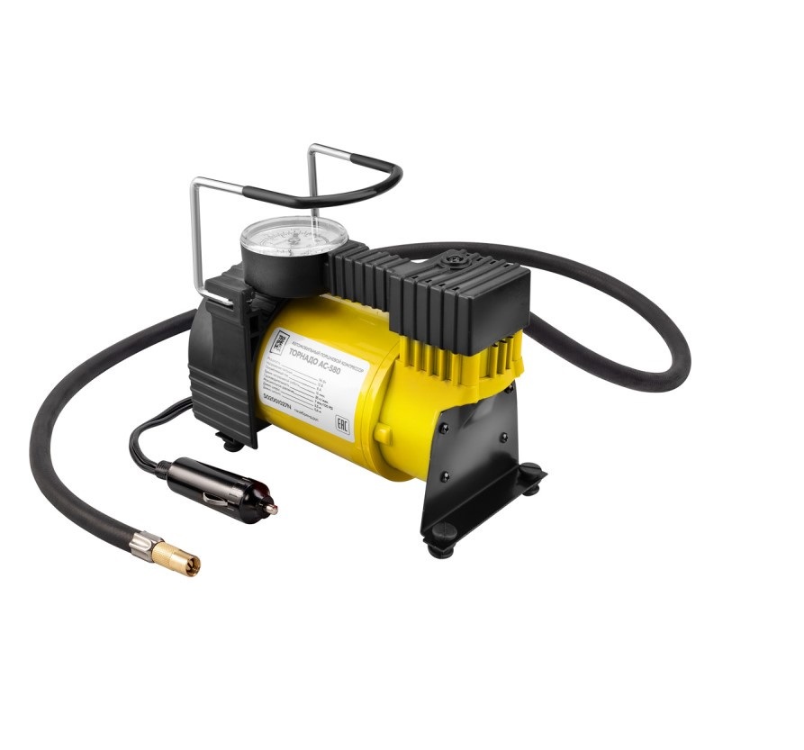 Компрессор метал. 35л/мин в прикур. SKYWAY Торнадо 7ATM AC-580 ТВОЙ БРЕНД S02001027N