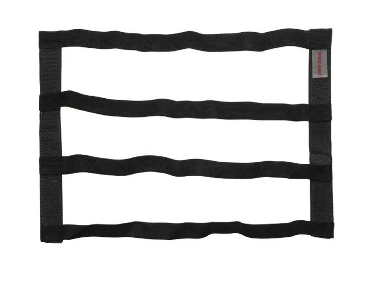 Карман в багажник REXANT на липучке 40*30см Чёрный