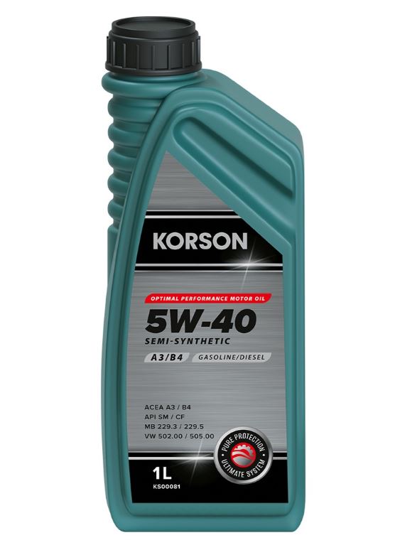 Korson 5W40 Full Synthetic A3/B4 1л синт.