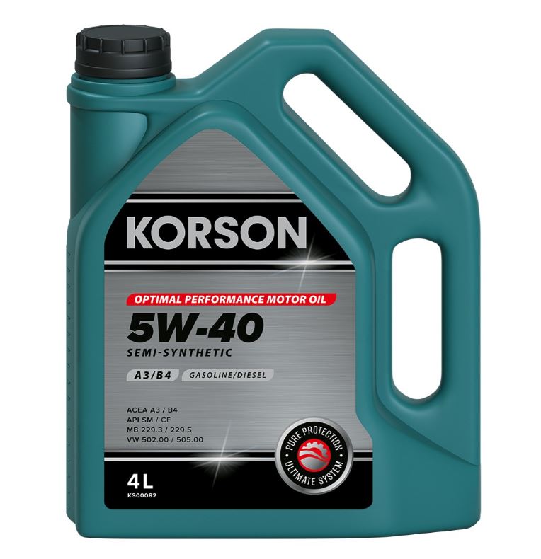 Korson 5W40 Full Synthetic A3/B4 4л синт.